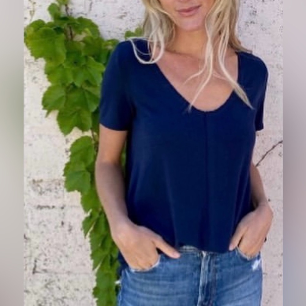 Six fifty Navy Blue Women's Top